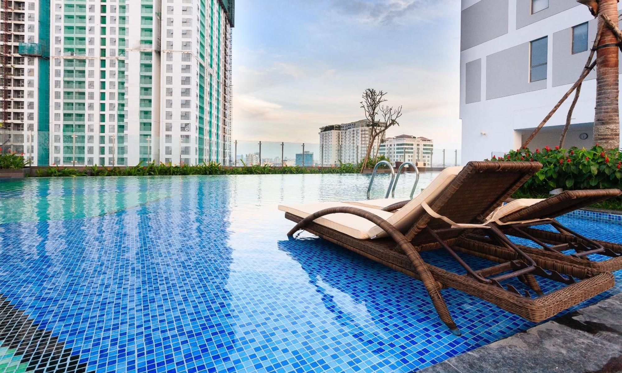 Min' Apartment - Rivergate Residence Downtown Bui Vien - Free Pool Ho Chi Minh-staden Exteriör bild